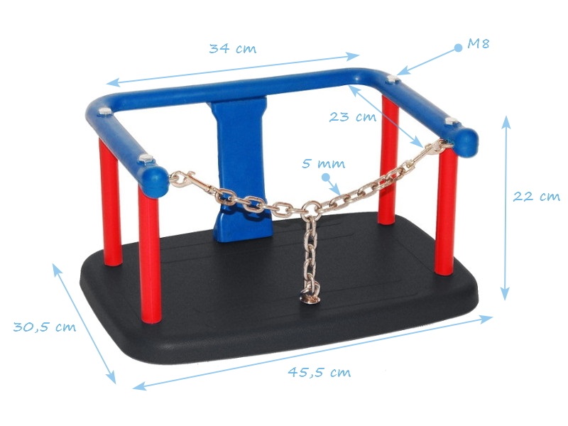 Siedzisko kubełkowe z łańcuszkiem - obrazek 3