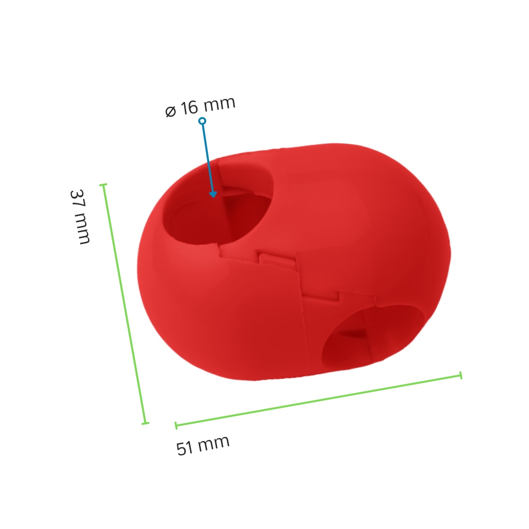 Łącznik krzyżowy do liny zbrojonej Ø16 mm - obrazek 3