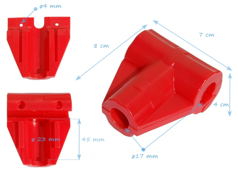 Łącznik T LUX do liny zbrojonej Ø16 mm - obrazek 4